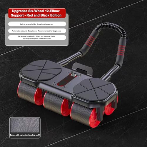 Rodillo abdominal de rebote automático para ejercicio muscular en casa 6