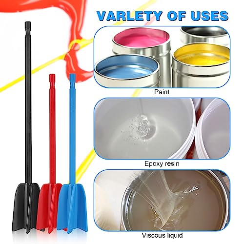 Miniatura 5 de Zocipro 6pcs Mezclador Pintura, Accesorio Mezclador De Epoxi Reutilizable Para Cualquier Taladro De 1 4 , Para Taladro Herramienta Mezcladora Para Mezclar Resina Epoxi Pintura Esmalte