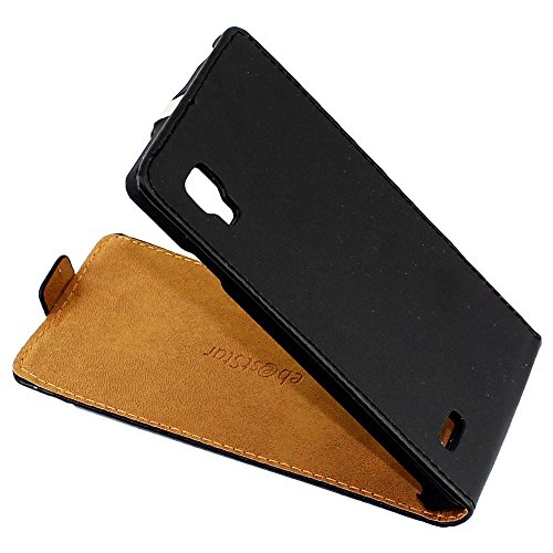ebestStar - Cover Compatibile con LG Optimus L9 P765 Custodia Protezione Pelle PU Risvolto Verticale, Nero