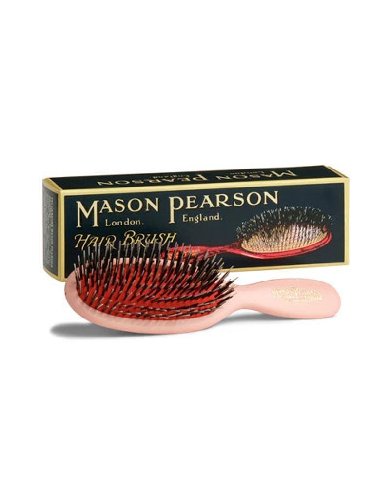 Mason Pearson SB4 Pure Bristle Pocket Sensitive Hair Brush - Pink