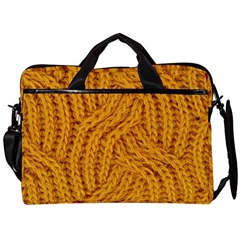Bolso bandolera de tela tejida, maletín ligero para ordenador de 15,4 pulgadas