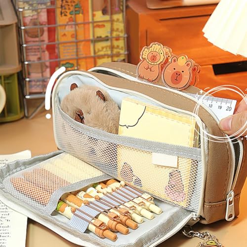 Besreey Estojo Capivara,Bolsa Capivara,Bolsa de caneta de desenho animado para estudante - Estojo bo