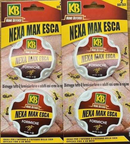 Esca per formiche Nexa Max ideale per esterno, interno 4 box esca totali