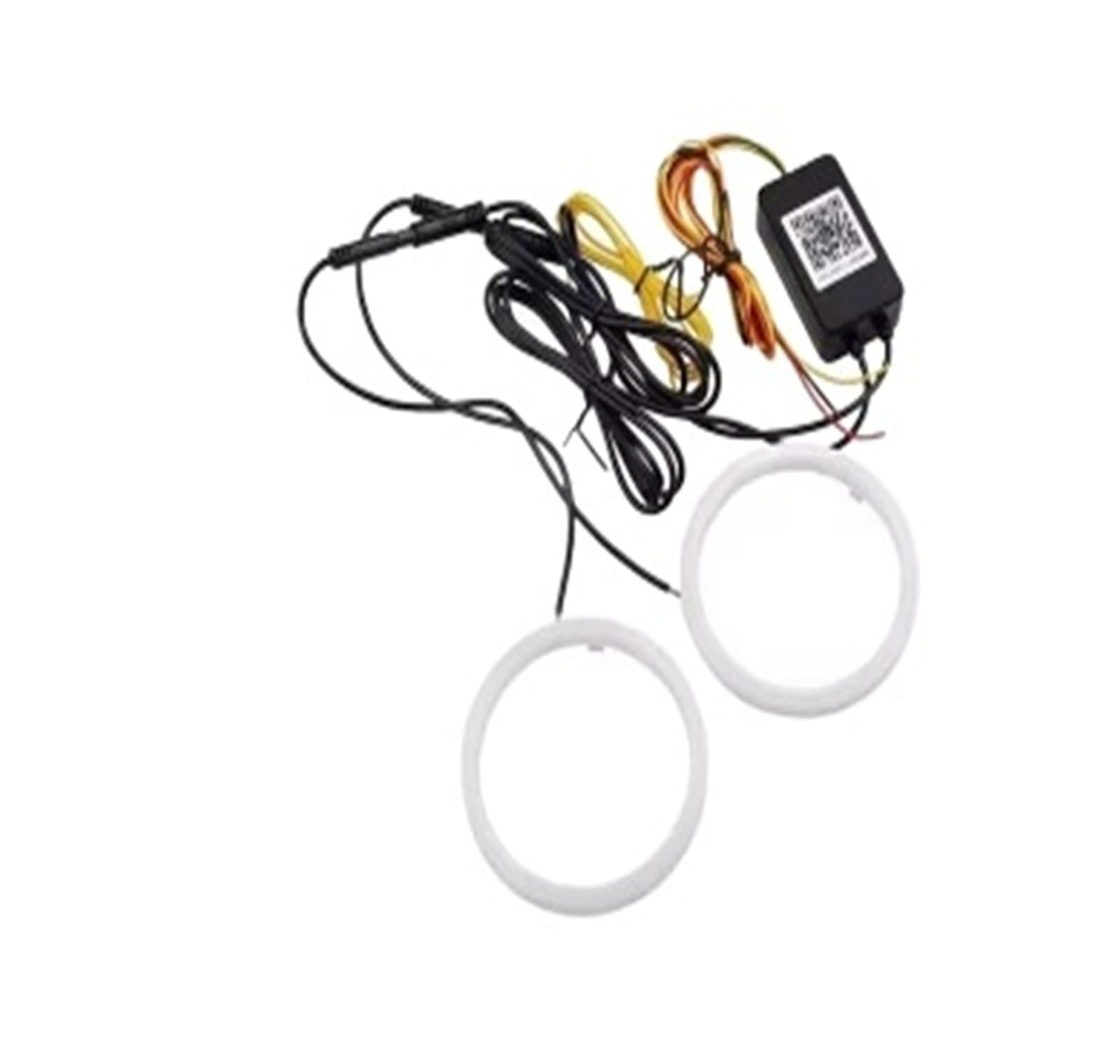 2 szt. RGB Bluetooth Angel Eye Halo Ring DRL Turn Signal Cotton 12 V (1 w 2, RGB APP_100 mm)