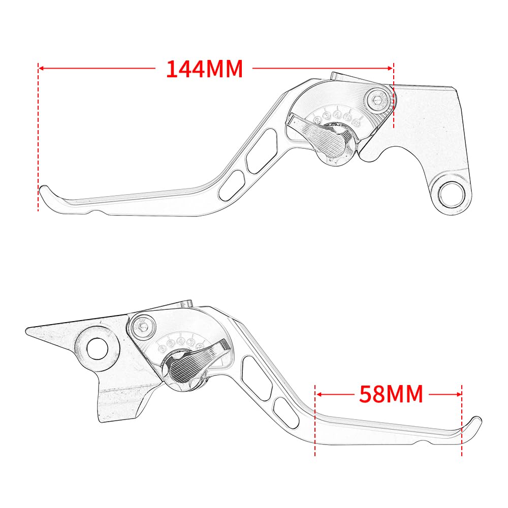 Moto Regolabile Breve Leva Freno CNC Corto Leva Frizione Accessori Moto per Duke790 DUKE 790 2018 2019 2020 2021 2022