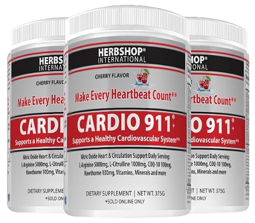 Cardio 911® Heart Health - Nitric Oxide Supplement - (16.82 Ounce Powder with Scoop) - Tart Cherry Flavor L-Arginine 5000 mg and L-Citrulline 1000 mg Combo, Pack of 1 - Thumbnail 4