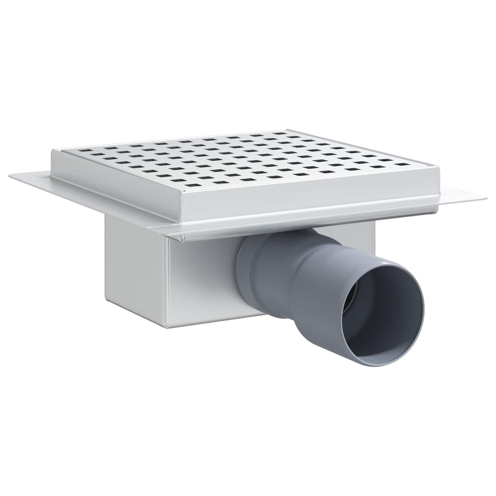 2 in 1 Duschablauf Silber 15 x 15 cm Edelstahl 304 Hardware-Zubehör Model42015934