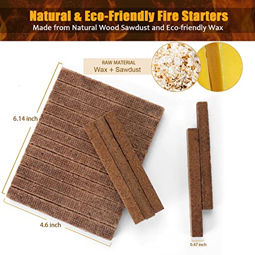Realcook Natural Fire Starter Cubes: Upgraded 36 Firestarters Kindling #TOP2