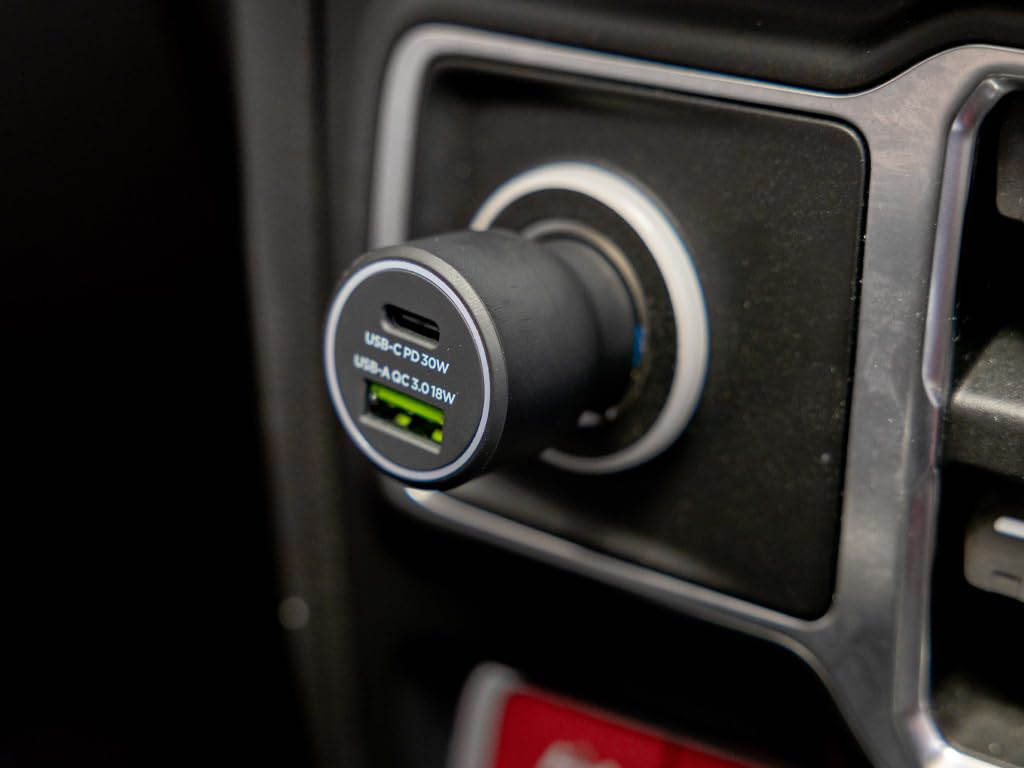 Quad Lock - Cargador de encendedor doble USB (C+A) (48 W)