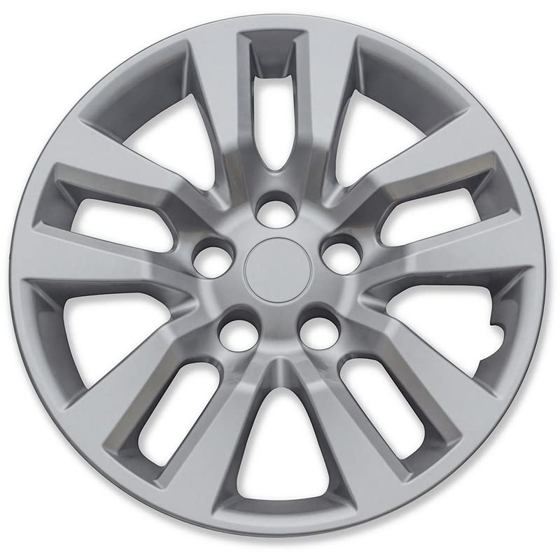 16 inch Hubcaps Compatible with 2013-2019 Nissan Altima - (Set of 4) Wheel Covers 16in Hub Cap Silver Rim Cover - Car Accessories for 16 inch Wheels - Snap On Hubcap