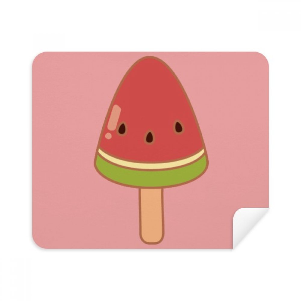 Watermelon Ice Popsicles Cleaning Cloth Screen Cleaner 2pcs Suede Fabric