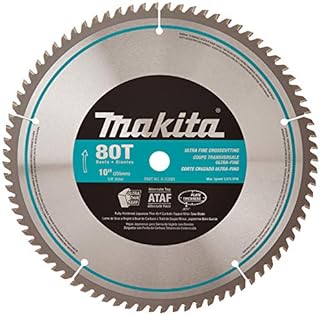 Makita A-93681 10-Inch 80 Tooth Micro Polished Mitersaw Blade Silver
