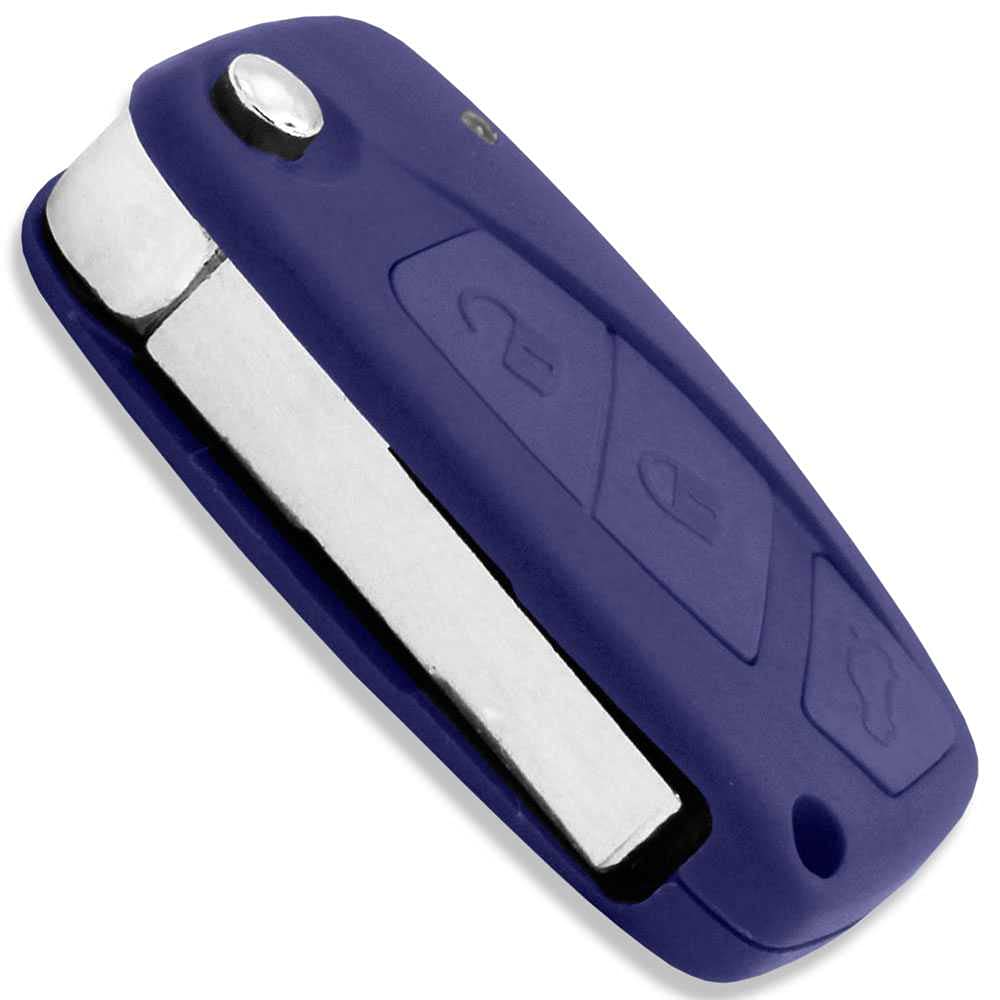 Guscio Chiave Telecomando Per Fiat Panda, Punto, Ducato - Cover Blu Con 3 Tasti, Senza Elettronica - Foto 6