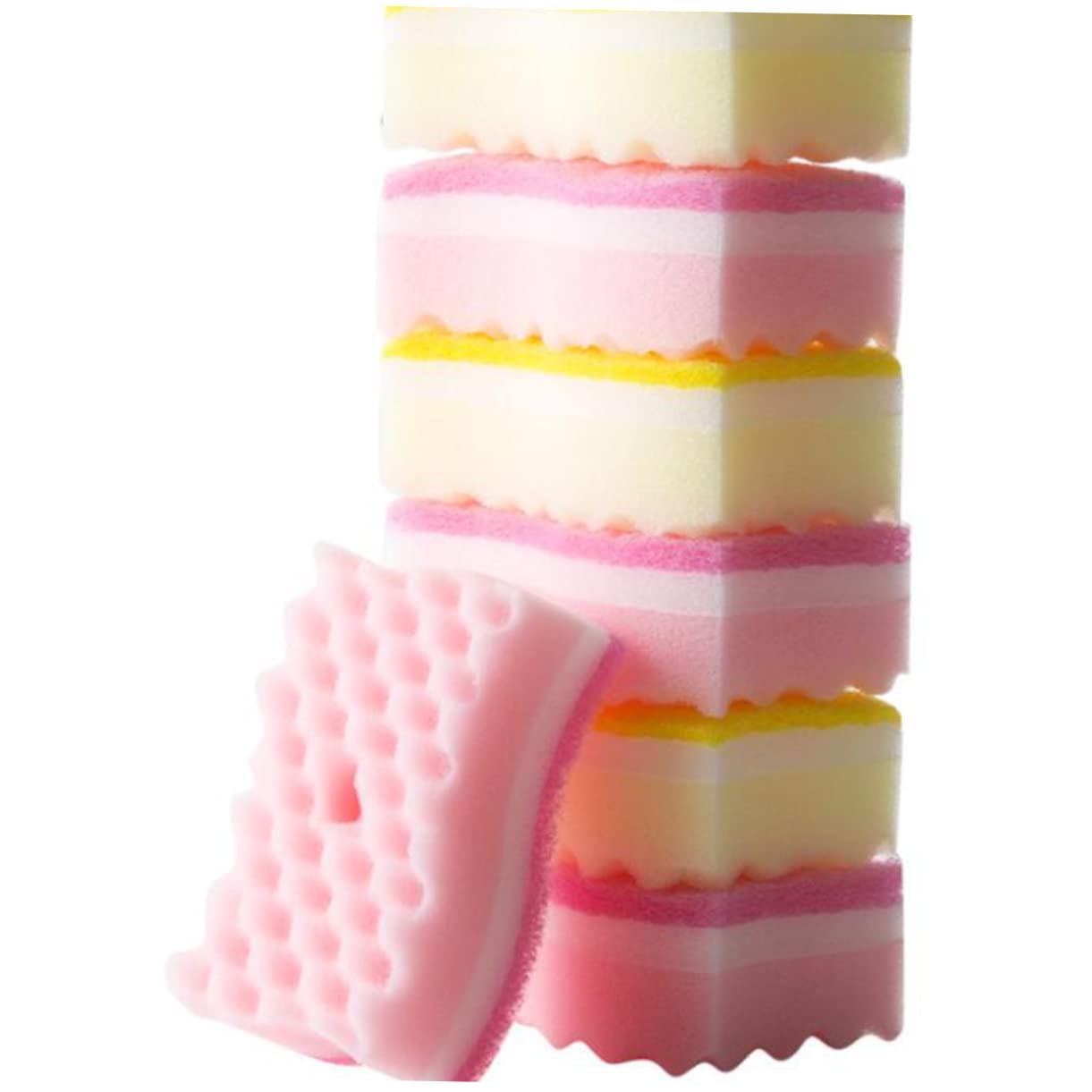 Beavorty 2 Set di Spugne da Cucina Facili da Pulire Spugne Abrasive Panni in Spugna per La Pulizia Pezzi * 2
