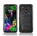 Asuwish Phone Case for LG G8 ThinQ Cover Hybrid Rugged Shockproof Hard Drop Proof Full Body Protective Heavy Duty Mobile Slim Cell Accessories LGG8 Thin Q G 8 LG8 G8thinq LGG8thinq 8G Women Men Black