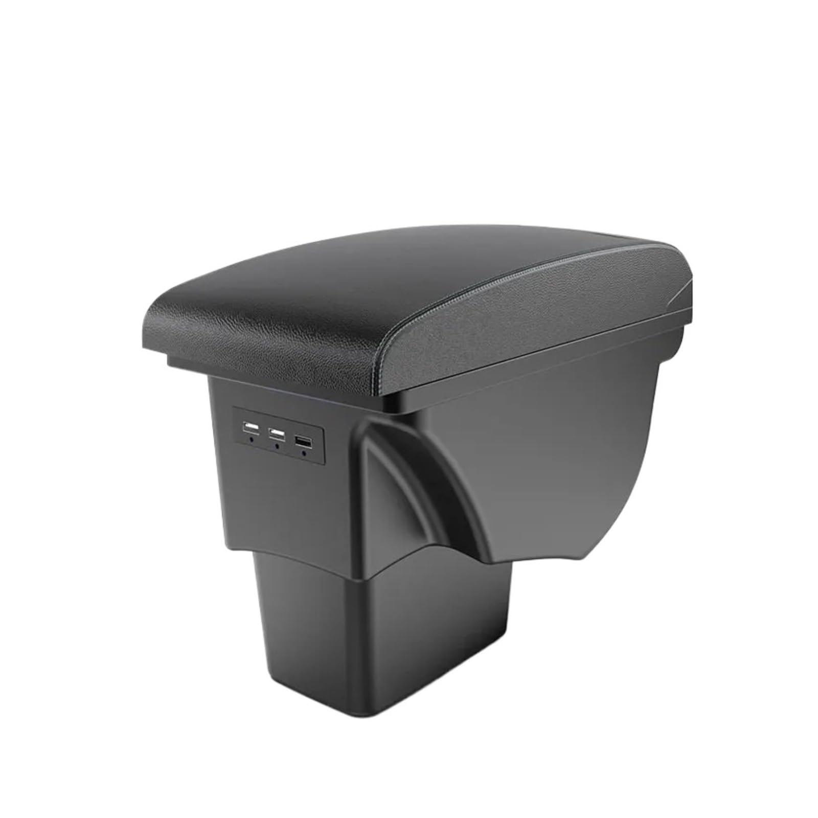 Ggwqoops Car Armrests For Kia For Soul 2009 2010 2011 2012 2013 Armrest Retrofit Parts Car Center Console Storage Box Accessories 3USB Armrest Box(A3 White line Corium)