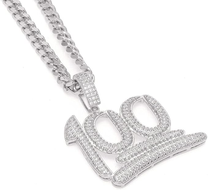 Necklaces Hip Hop Rapper Necklace With 30 Inch Gold Cuban Chain For Men