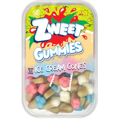 Zweet Gummies Ice Cream Cones - 10 oz. Tub miniatura 1