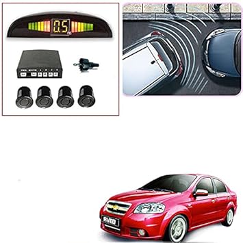 UniPearl -Black Car Parking Reverse Sensors (Set of 4) for - Aveo