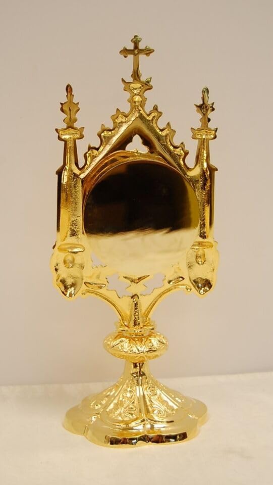 Miniatura 5 de Relicario tradicional de la iglesia gótica chapada en oro para su reliquia (CCG-10G)