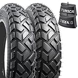26x4 Fat E-Bike Tires-Heavy Duty, High-Performance 26 x 4.0/102-559 and Bike Tubes Compatible with 26x4.0 Electric Bike, MTB, Mountain, All-Terrain Directional Tread Bicycle Tires and Tubes-2 Pcs