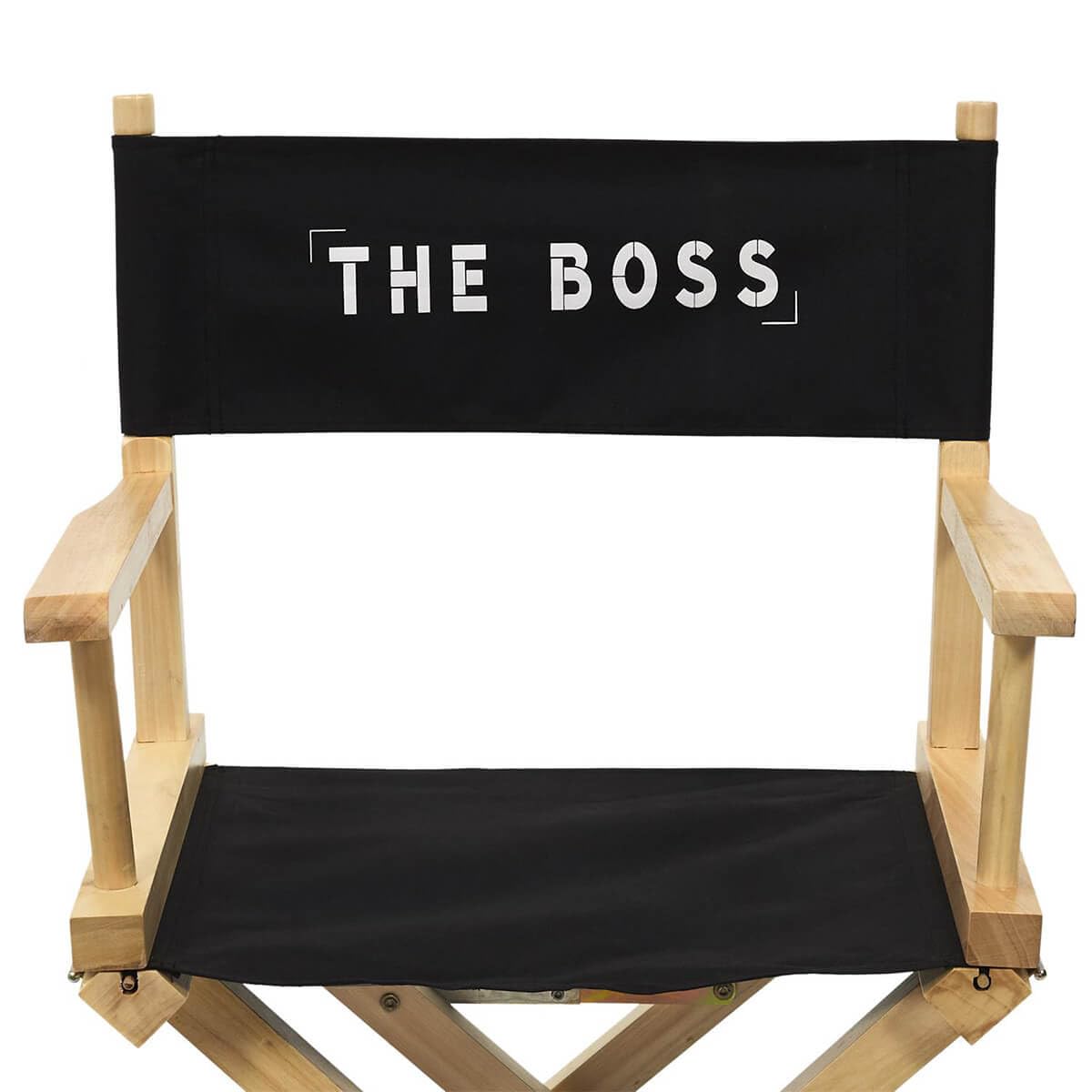 AltoBuy Shaw - Chaise de Directeur Noire et Bois