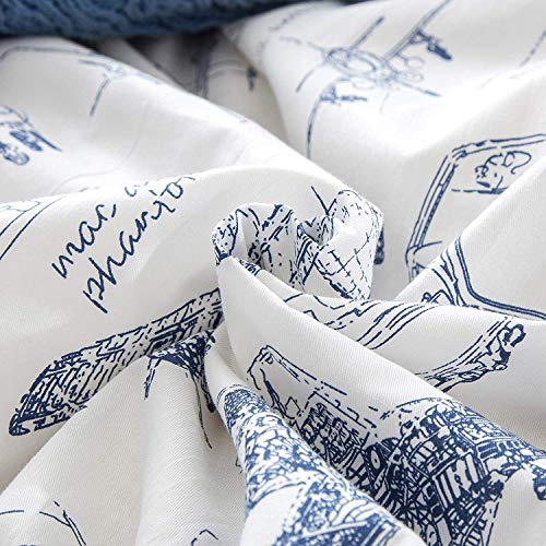 Jumeey Boys Duvet Cover Set Twin Cars Tank Helicopter Aircraft Military Transport Vehicles Painted Bedding Sets For Kids Children Reversible Airplanes Comforter Cover Teens Bed Set #TOP5