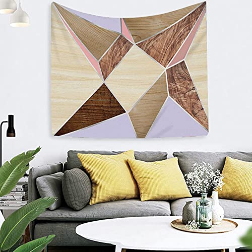 Tapiz de pared geométrico KnSam para dar un toque cálido y moderno al salón 7