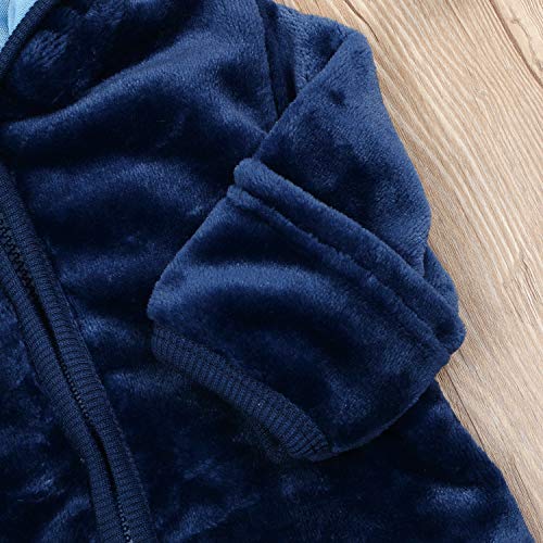 Noubeau Infant Baby Boys Girls Fleece Ears Hat With Lined Hooded Zipper Up Jacket Coat Tops Outwear Overcoat Warm Fall Winte thumb #6