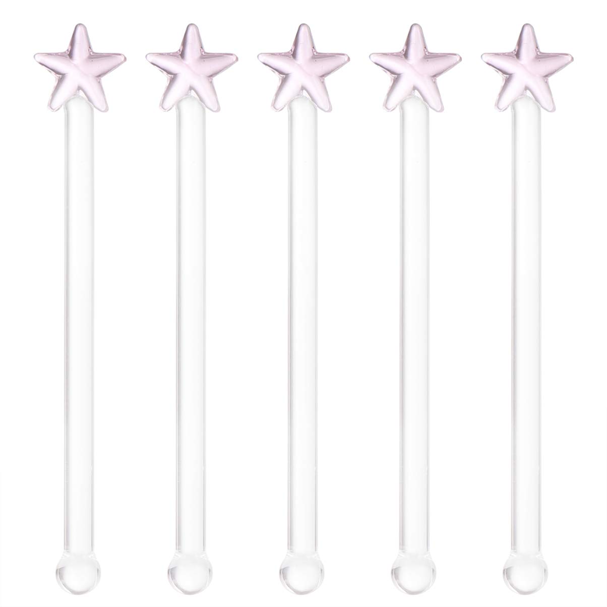 DOITOOL 5pcs Drink Stirrers Stirring Rods for Cocktails Bar Mixers Stirring Bar for Wine Random