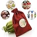 ARTESTAR Calendario de adviento Bolsa chuches Navidad，24 Bolsas de Navidad Pegatinas Regalo...