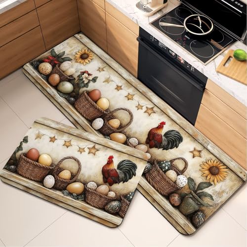 Tapis cuisine devant evier absorbant et tapis de porte lot de 2