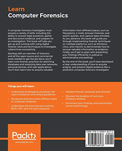 Learn Computer Forensics: A Beginner's Guide To Searching, Analyzing, And Securing Digital Evidence #TOP1