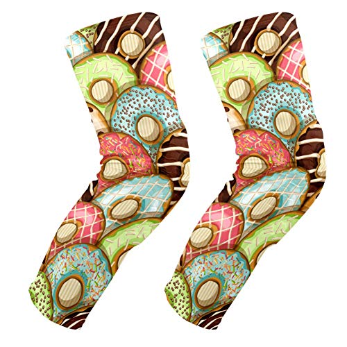 Genouillères rembourrées homme femme motif donuts protection genou sport