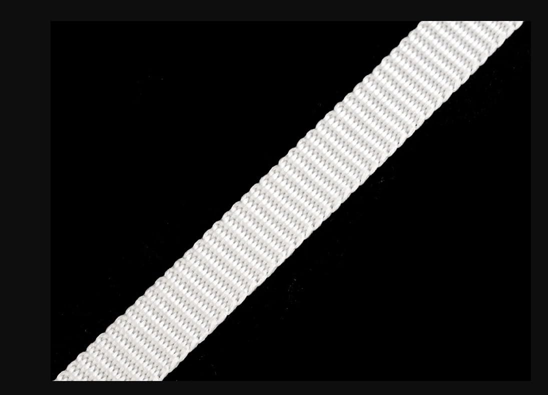 cyclingcolors 10mm Wide Polypropylene Webbing Strap 25 Metres Rope for Backpacks, Furniture, Chairs, Haberdashery, Clothing, White