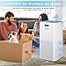 Kokofit Air Purifiers for Large Room with CADR 320 & H13 True HEPA Filter, Covers 720 Sq Ft Home, Quiet Air Cleaner Eliminates 99.97% Odors Allergies Pets Hair Mold Pollen Smoke Dust in Bedroom, White