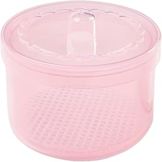 Caja de herramientas de uñas, funda transparente desmontable profesional de doble capa, organizador de almacenamiento portátil antideslizante para el hogar, salón de uñas, viajes, Pink, Refer to