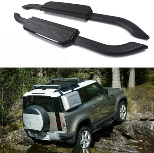 Running Board Compatible with Defender 90 L663 2 Door 2020-2023 2024 Door Fixed Side Step Pedal Nerf Bar Platform Protector