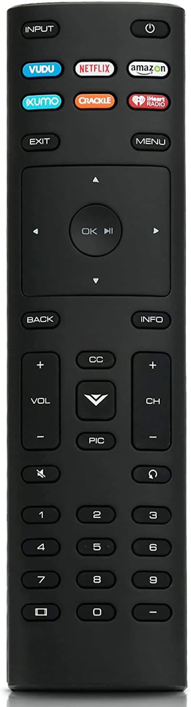 Universal XRT136 Remote Control Works for All Vizio Smart TV D24f-F1 D43f-F1 D50f-F1 E43-E2 E60-E3 E75-E1 M65-E0 M75-E1 P55-E1 P65-E1 P75-E1 and More