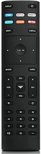 Universal XRT136 Remote Control Works for All Vizio Smart TV D24f-F1 D43f-F1 D50f-F1 E43-E2 E60-E3 E75-E1 M65-E0 M75-E1 P55-E1 P65-E1 P75-E1 and More