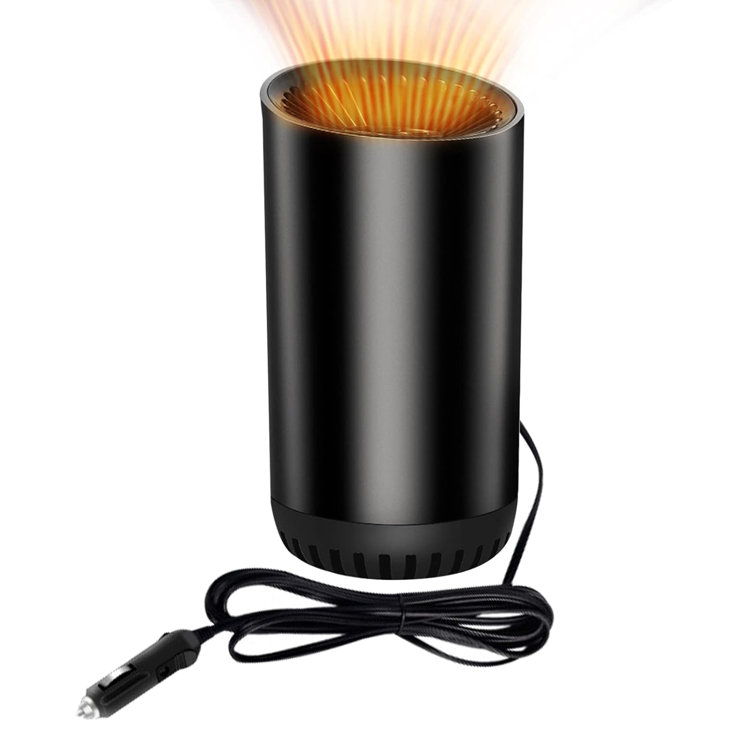 Car Heater Portable 12V,Quick Heating Defogging Defroster Car Heater That Plugs Into Cigarette Lighter 2 In1 Adjustable Heating Fan/Cooling Fan (Black)