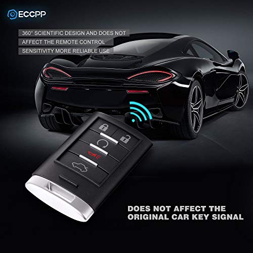 Eccpp 1X Replacement For Uncut Keyless Entry Remote Control Car Key Fob Shell Case For 05-14 Cadillac Cts/Sts #TOP3