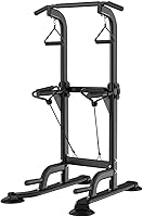 Bounabay Power Tower Pull Up Dip Station - Height Adjustable Multi-Function Home Gym, 330lbs Capacity