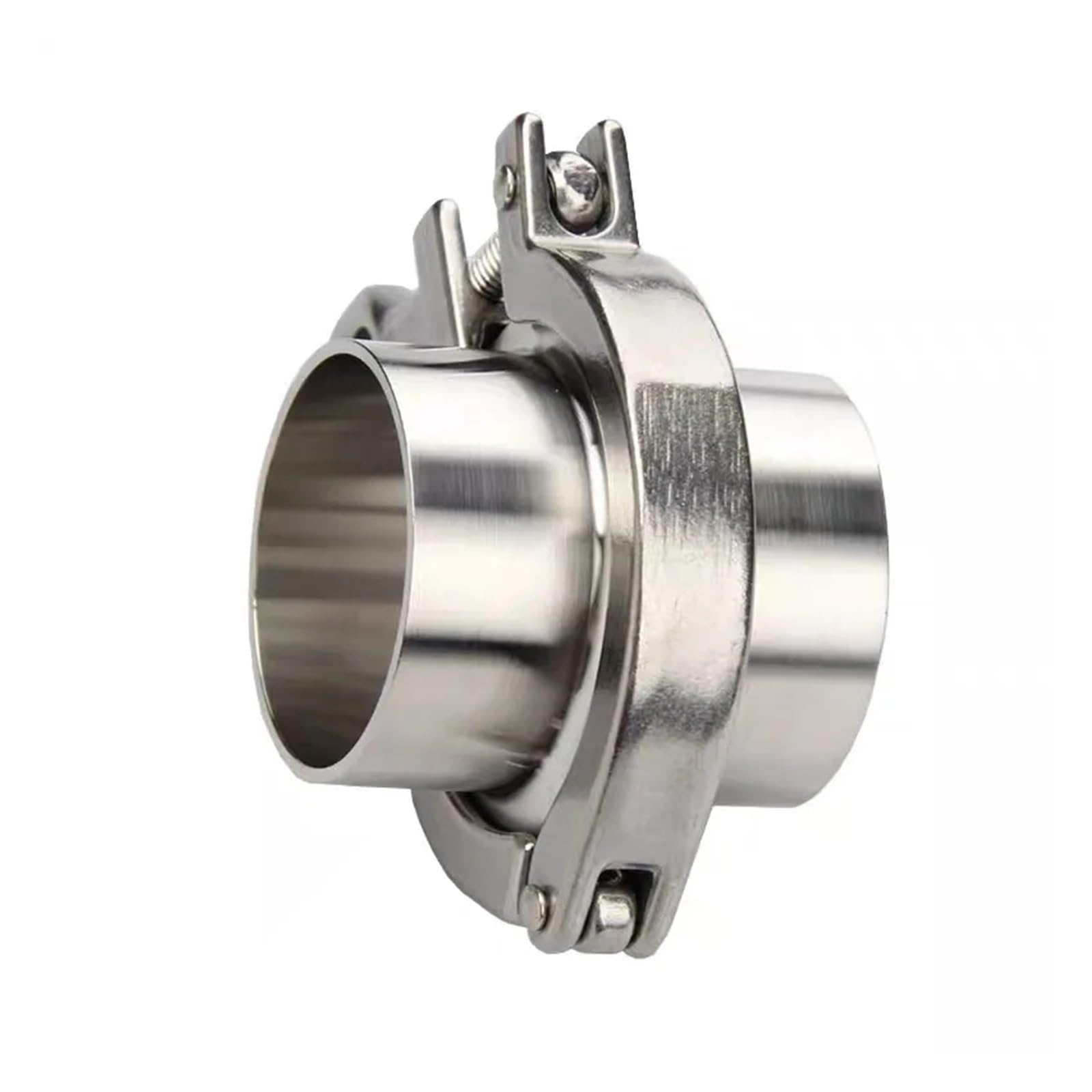 QWZTAEOZA 1 Set 254mm X OD 268mm Flange Pipe Weld Ferrule + Tri Clamp + PTFE or Silicone Gasket 304 Stainless Steel