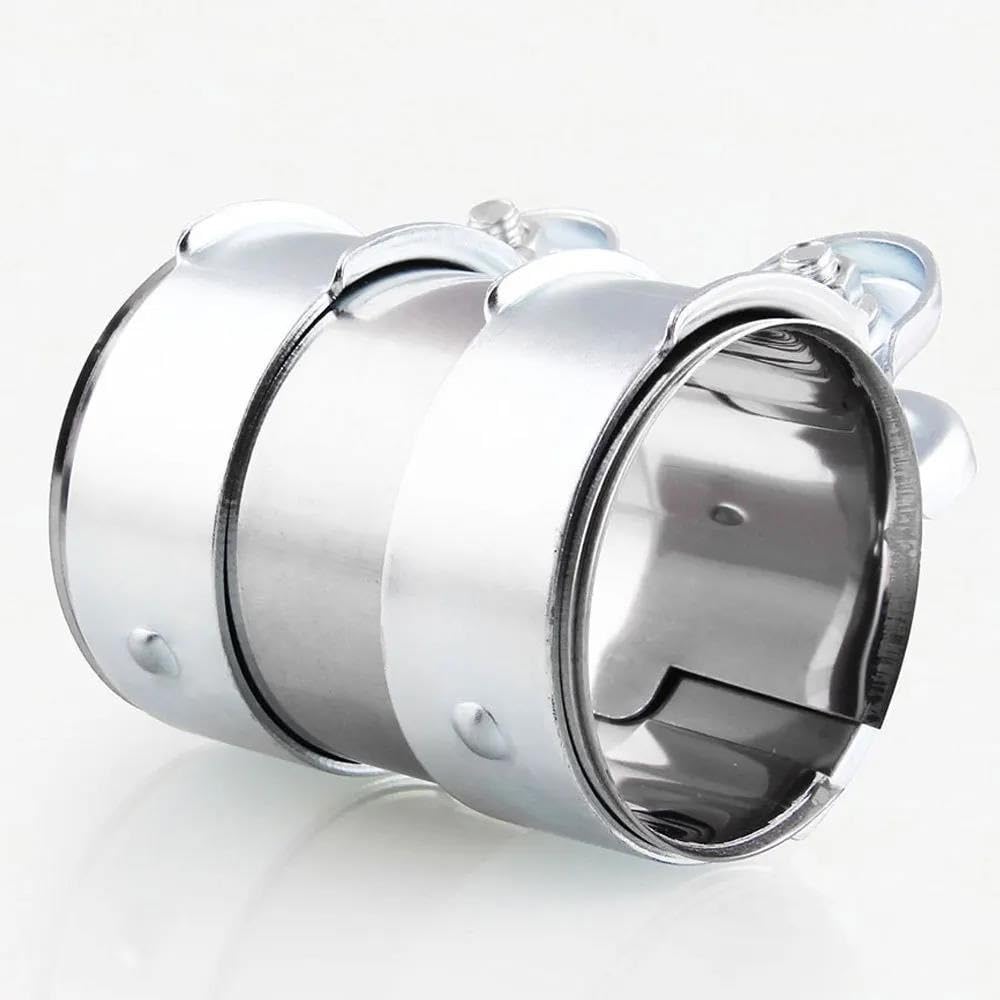 Collier échappement Collier De Serrage Échappement 45 Mm – Acier Inoxydable, Double Pince, Universel Voiture/Moto Echappement Voiture
