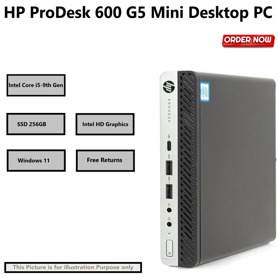 Amazon.com: HP ProDesk 600 G5 Mini PC | Intel Core i5-9500T | 8GB