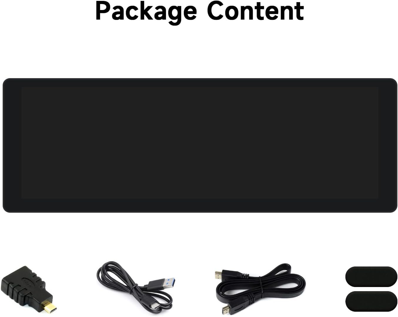 waveshare 7.9inch IPS Display, 400×1280 Pixel, Compatible with Raspberry Pi 5/4B/3B+/3A+/2B/B+/A+/Zero/Zero W/WH/Zero 2W CM3+/4, HDMI Interface, Hi-Fi Speaker, Without Touch Function