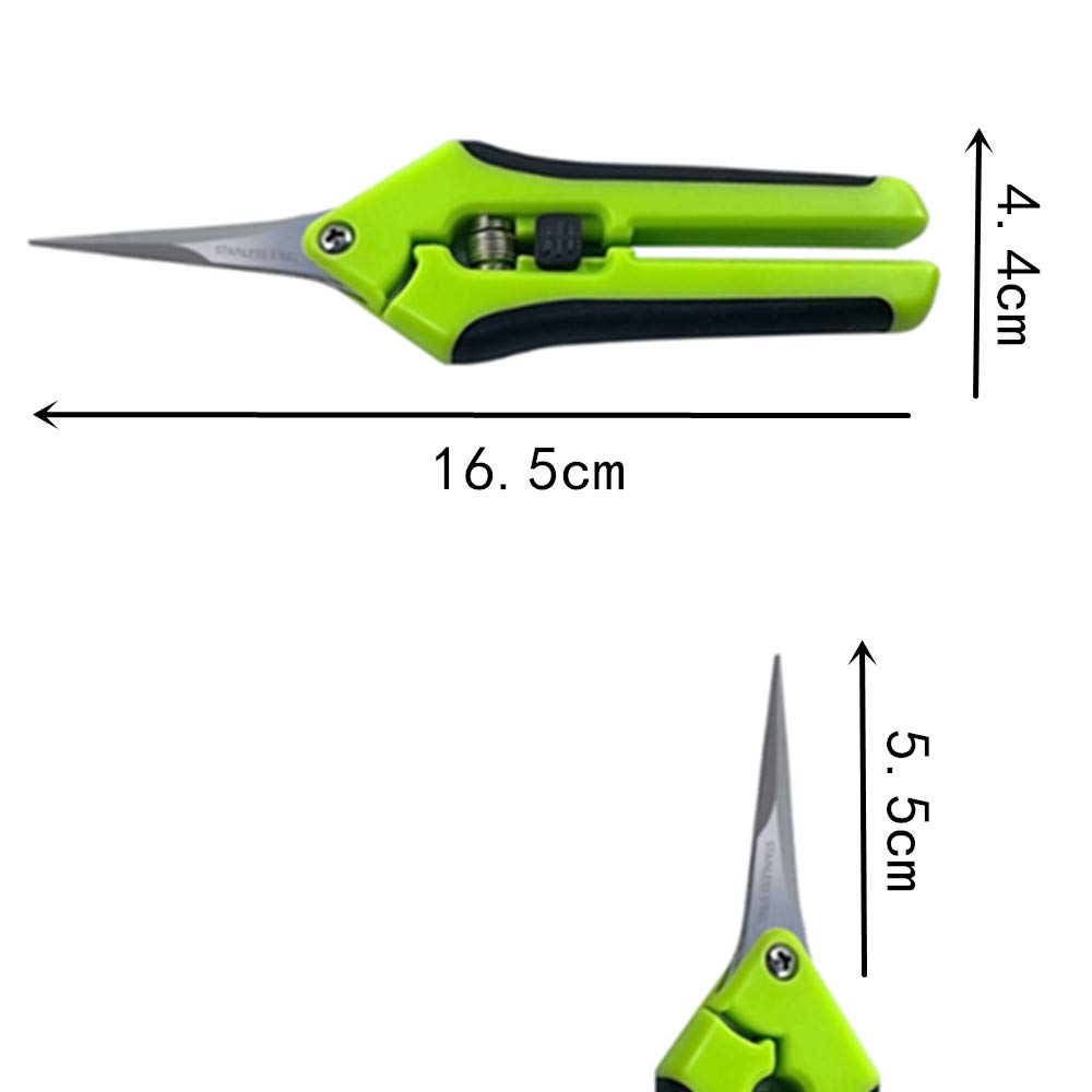 VINTORKY 5-Pack Gardening Pruning Shears - Stainless Steel Trimming Scissors For Plants & Flowers