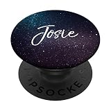 Josie Name Personal Birthday Girl Universe Space Lindo regalo PopSockets PopGrip Intercambiable
