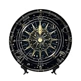 Artisanat en porcelaine anglaise de qualité supérieure : notre assiette décorative à motif astrologique est fabriquée à partir de porcelaine anglaise de haute qualité, connue pour sa durabilité, son élégance et sa surface lisse et non abrasive. Ce matériau exquis garantit un bel ajout durable à votre maison ou votre bureau